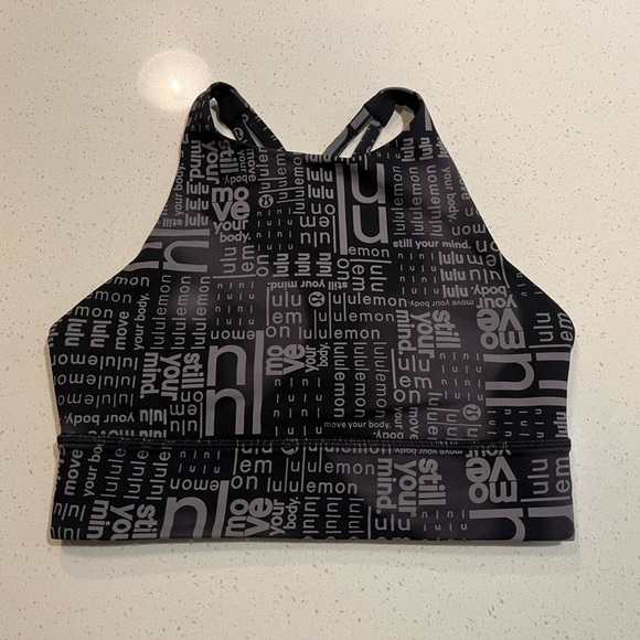 Lululemon Energy High-Neck Longline Bra in
Lululemon Ombre Black Multi Size 6 - Picture 5 of 7